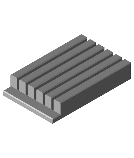 Gridfinity Adjustable Jumper Wire Comb - V2 by Wasabi full viewable 3d model