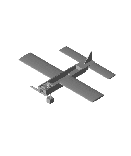 Weight Powered Airplane (PoC) 3d model