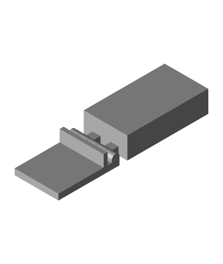 Dominoes Reset Blank 3d model
