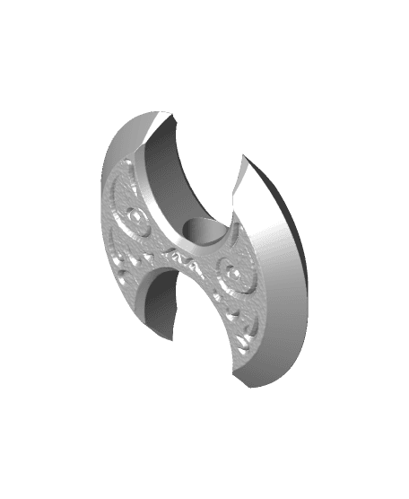 Guilded Axe Prop - Print in place* 3d model