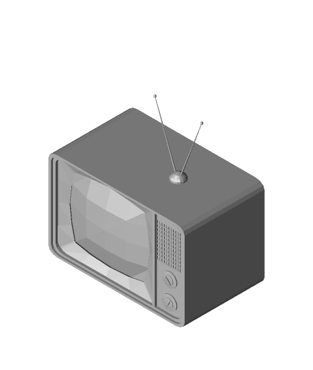 Old TV 3d model