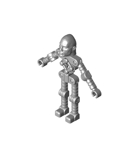 Mr. Rockboto: the Benchmark Bot by Kazi Toad full viewable 3d model