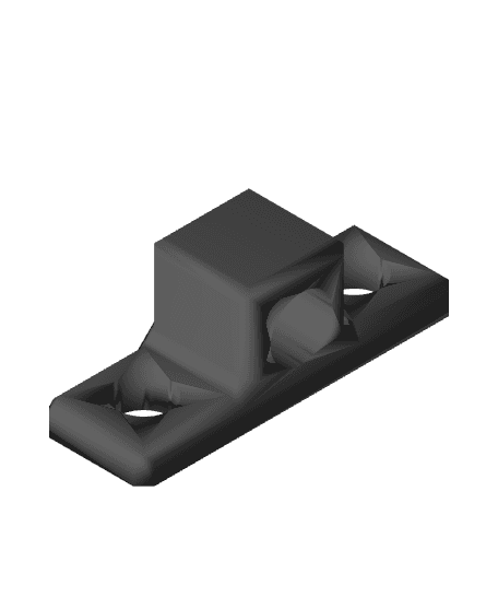 Bowden connector 2020 V slot mount 3d model