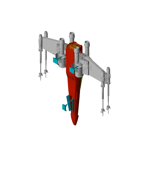 x-wing.fbx 3d model