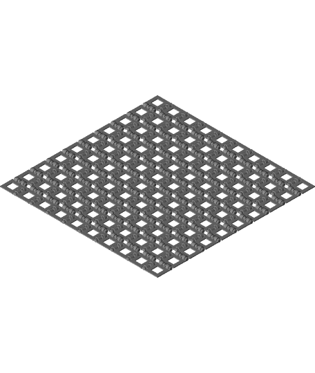 Hinged flat square surface 3d model
