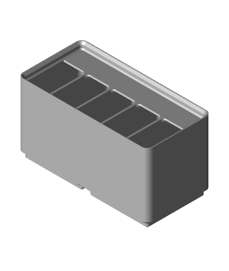 Divider Box 2x1x6 5-Compartment.stl 3d model