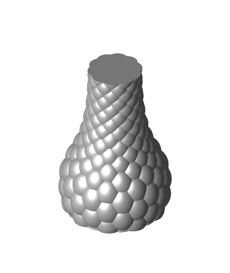 Hex Bubble vase (Vase No. 11) 3d model
