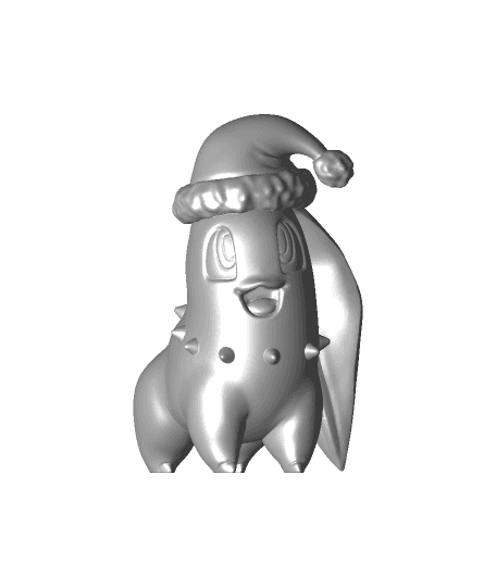 Chikorita xmas - Pokemon - Fan Art 3d model
