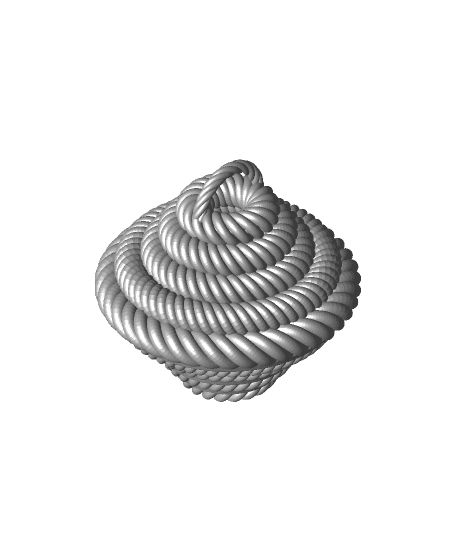 Rope Weave Tree Bauble Decoration 3d model