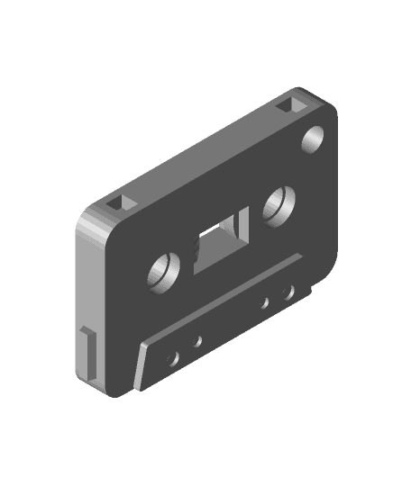 Audio cassette tape keychain 3d model