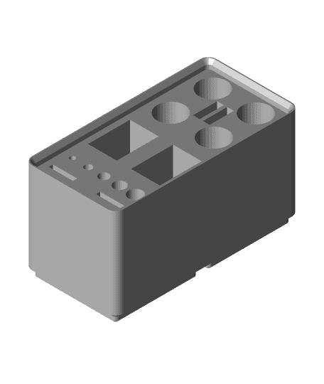 Gridfinity 3D Printer Accessories 2x1 Bin 3d model