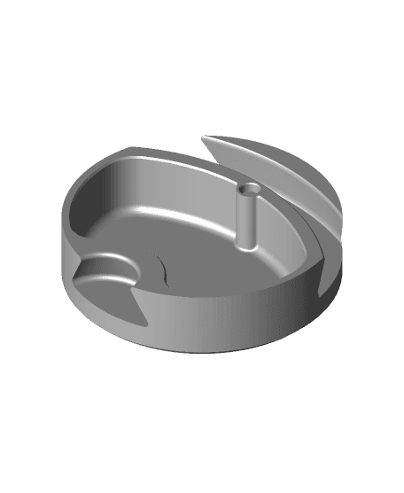 Dastardly Dovetail Box (Round Magnetic) 3d model