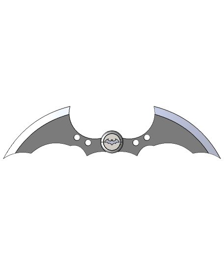 Batman Movable Blade (No Support Required) 3d model