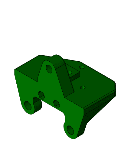 Mount for a Nimble V1 and MicroSwiss hot end. 3d model