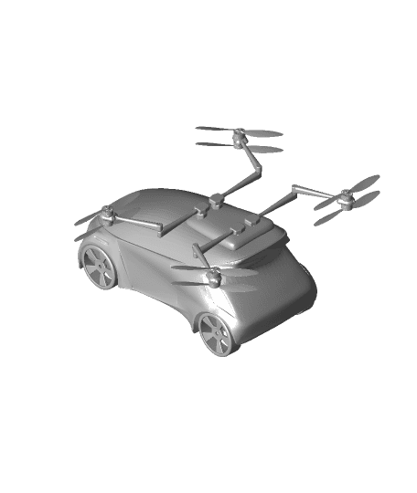 Skyline Flying Car / Printable by haktanyagmur full viewable 3d model