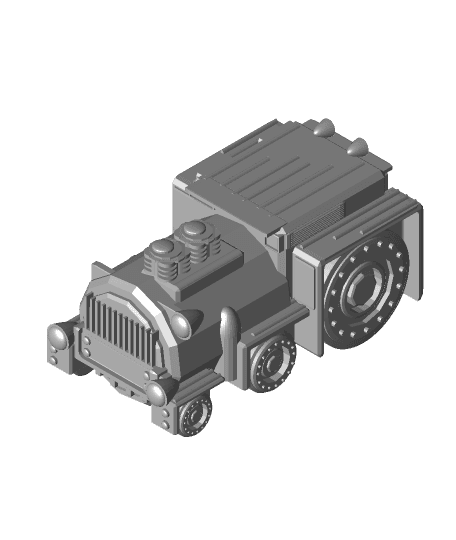 FHW: Rail cult Engine v2 3d model