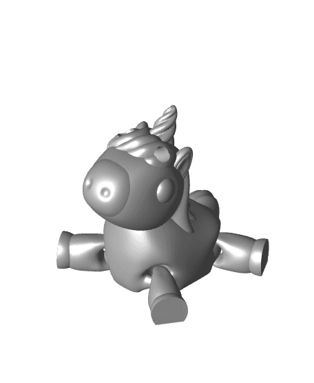Unicorn Keychain 3d model