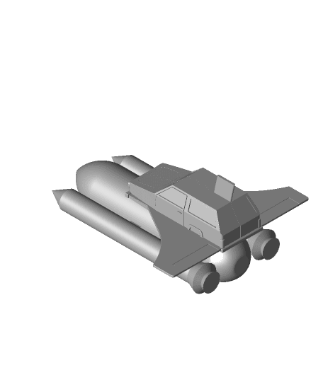 ROBIN Reliant Space shuttle (top gear)  3d model