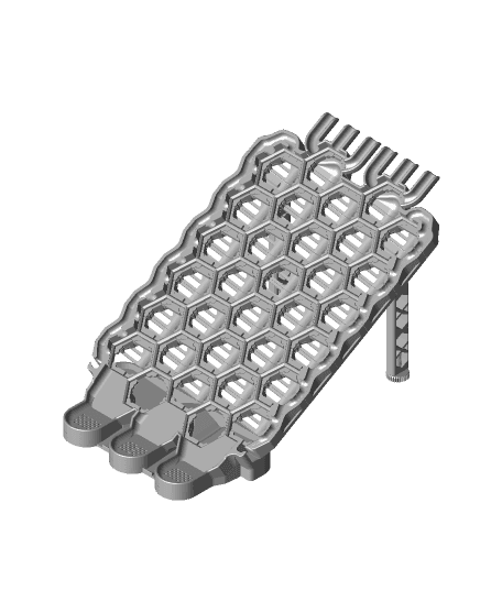 Hextraction Expanded Board Full Gutters 3d model