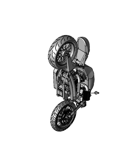 YAMAHA XS 650 MOTORCYCLE by haktanyagmur full viewable 3d model
