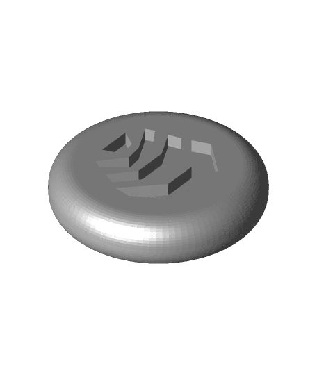 Air Rune Magnet - Rounded 3d model