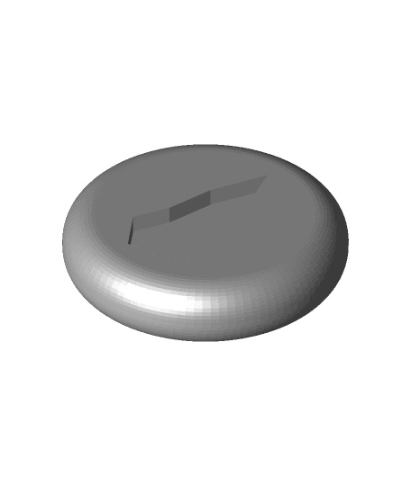 Water Rune Magnet - Rounded 3d model