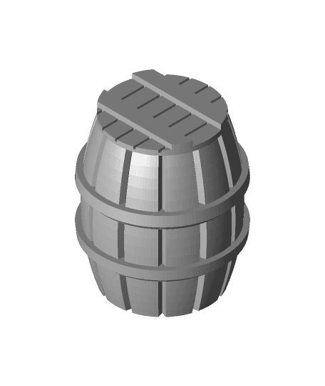 Barrel and Crates by sagittarius0 full viewable 3d model