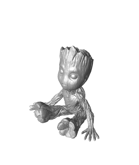 Baby Groot by Peter Makes full viewable 3d model