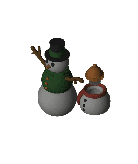 Giant Snowman Fidget 3d model