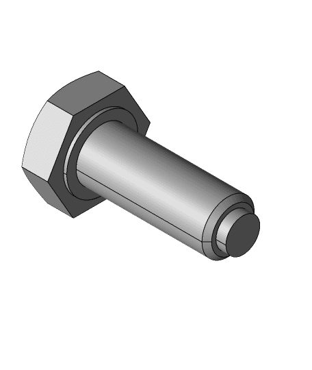 GN 933.5 - Grub screws - hexagonal head, stainless steel 3d model