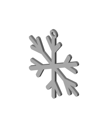 Snowflake Christmas Ornament v8. 3d model