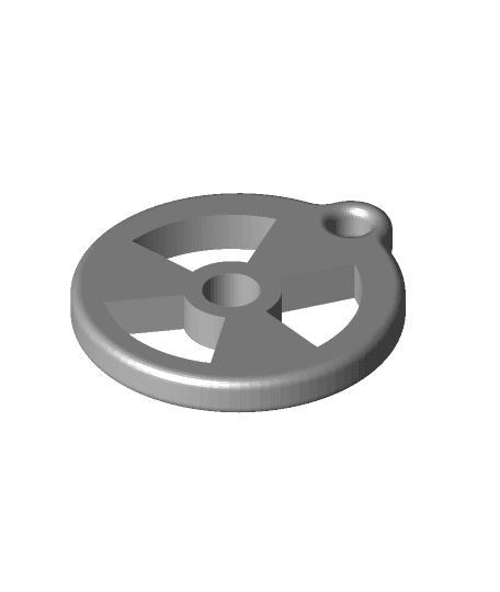 Nuke Keychain - Zipper Pull 3d model