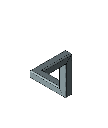 Impossible triangle (Penrose tribar) 3d model