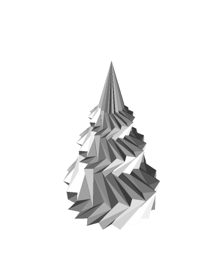 Spiral Christmas tree with Star - Print in vase mode 3d model