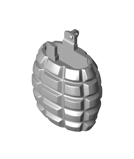 Lighter Case - Hand Grenade Shaped 3d model