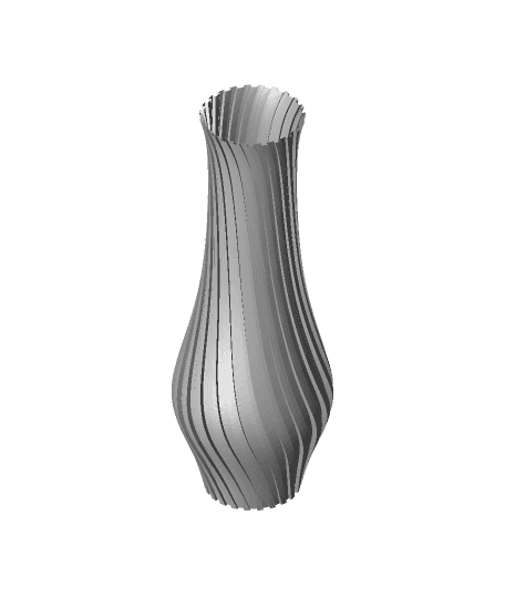 Swirl vase by Oddity3d full viewable 3d model