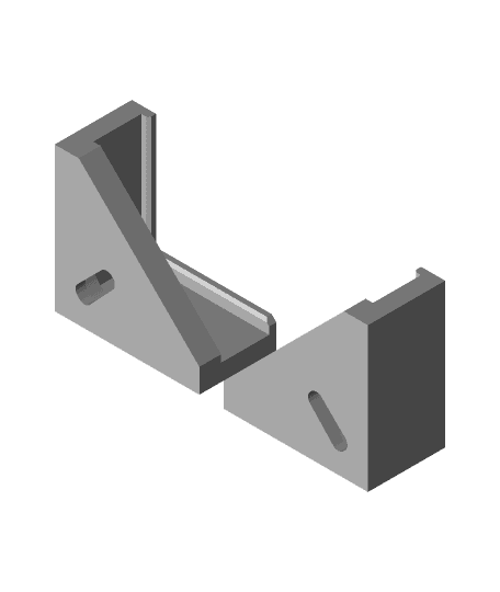 Glassbed Corner Brackets for FlashForge Dreamer for 3mm Plates by SnowHead full viewable 3d model