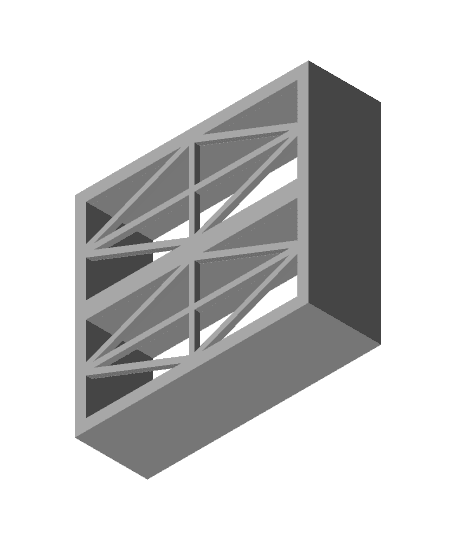 Full Brick Playing Card Shelf by Llama_ full viewable 3d model