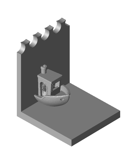 Benchy bookends 3d model
