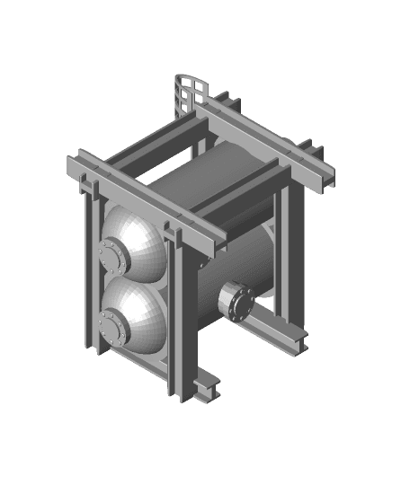 FHW: storage silo double stack (Nercomunda) 3d model