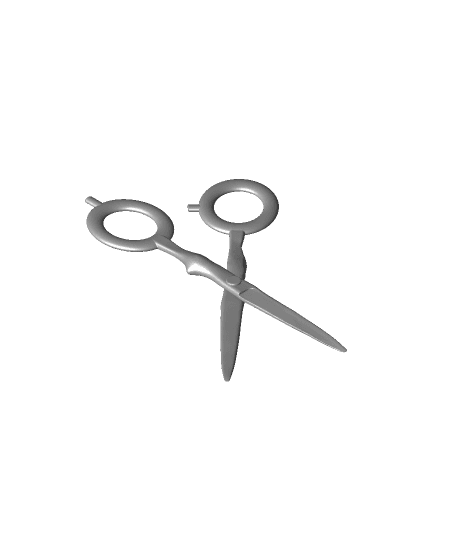 Stylist's Scissors Charm 3d model