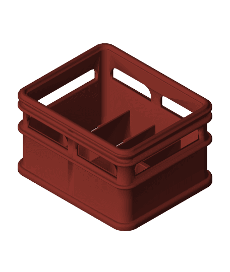 Stackable PP3 9V Battery Beer Crate 3d model