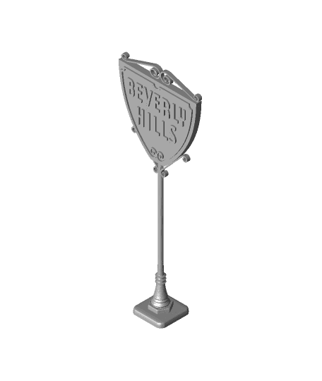 Beverly Hills Sign by DirtyFacedKid full viewable 3d model