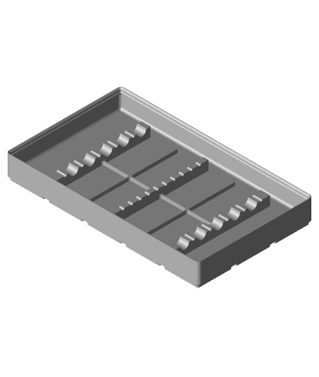 Gridfinity Wera mini screwdriver holder by rbarbrow full viewable 3d model