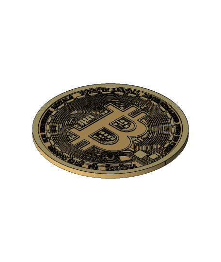 Bitcoin 3d model