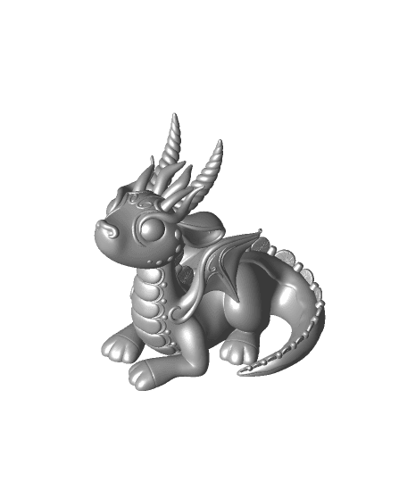 Ginger The Baby Dragon by ChelsCCT (ChelseyCreatesThings) full viewable 3d model