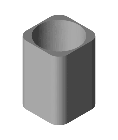 Plain_Pencil_pot 3d model