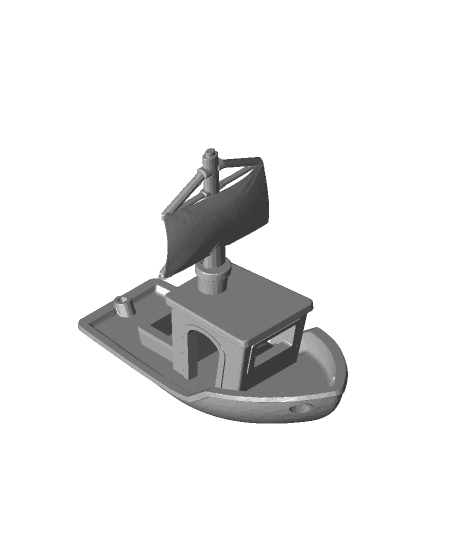 Sailing Benchy test 3d model