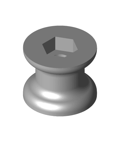 Spindle ends for quick change spool  3d model