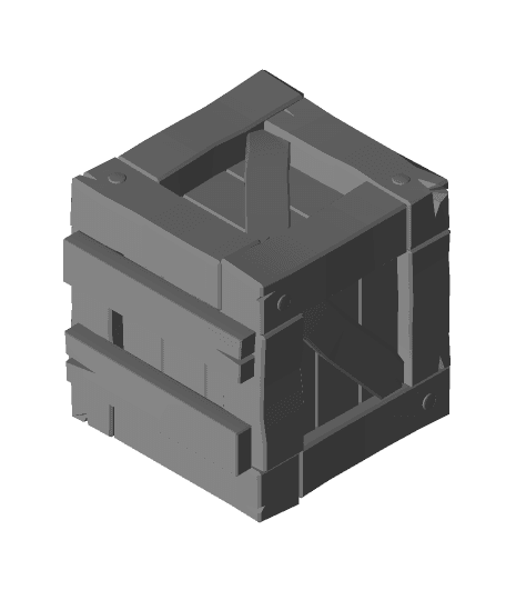 Crate Sqr. Bulky 3d model